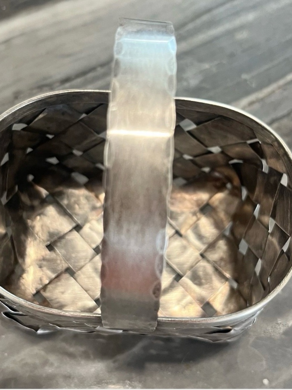 Cartier Sterling Silver Basket 3.9 Ounces